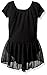 Capezio Little Girls' Short Sleeve Nylon Dress,Black,T (2-4)