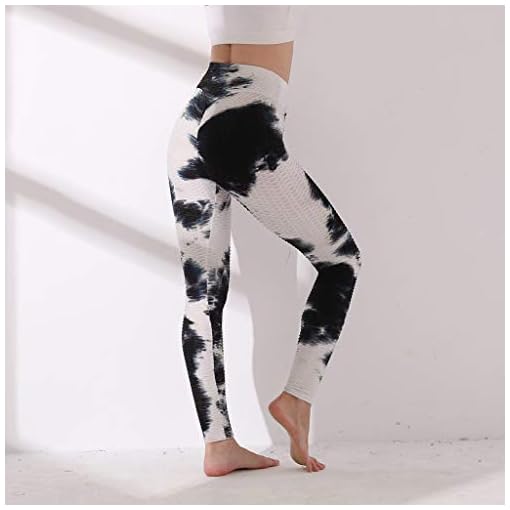 HHoo88 Women Push Up Leggings Workout Fitness Sports Pants Tie-Dyed Running Athletic Yoga Pants Anti Cellulite Scrunch… - Image 6