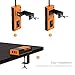 COZOO Clamp Mount Desktop Power Strip with USB 3 port charger station 20W/4.0A and 2 AC Outlet Travel Universal(100-240V) 4.5ft Extension Cord For Desk, Table,Workbench