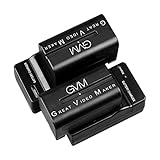 GVM Li-ion NPF 750 Replacement Battery 4400mAh 2 Pieces Batteries with 2 Charger Fit for Sony HandyCams, GVM Led Video Light 480ls, 520ls, 520s 672s and Other LED On-Camera Photography Lighting… …