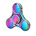 YGJ Spinner Fidget EDC ADHD Focus Toy Ultra Durable High Speed 3-7 Minute Spins Precision Zinc Alloy (Rainbow-Circle)