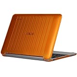 mCover mCover-ASUS-C100PA-10.1-Orange iPearl Hard Shell Case for 10.1-inch ASUS Chromebook Flip C100PA Series Laptop - Orange