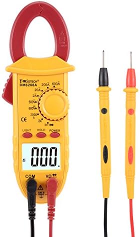 DMiotech DMiotech Mini Digital Multimeter Ammeter Voltage ACV DCV Ohm Clamp Meter Tester Handheld