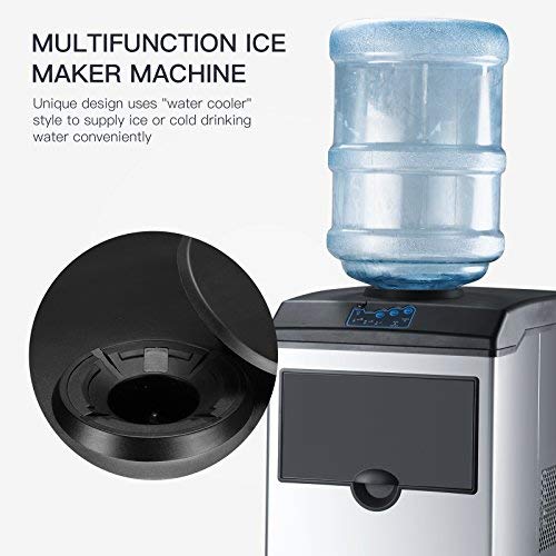 KUPPET 2 in 1 Commercial Ice Maker Machine With Water Dispenser