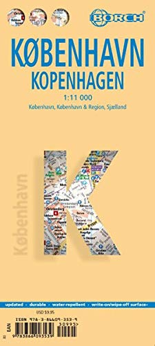 Laminated Kopenhagen Map By Borch English Edition German Map January 2 2017 Buy Online In Grenada At Grenada Desertcart Com Productid 6979320
