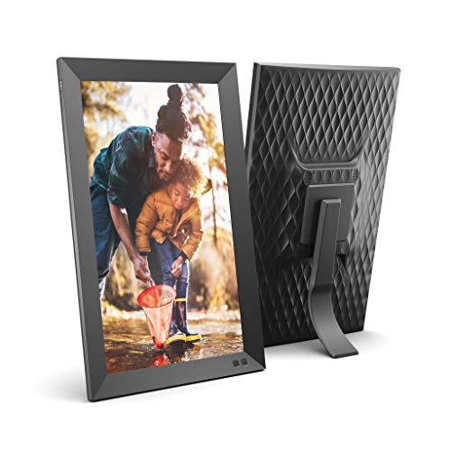NIX 15 Inch USB Digital Photo Frame – Portrait or Landscape Stand, Full HD Resolution, Auto-Rotate, Magnetic Remote Control – Mix Photos and Videos in The Same Slideshow