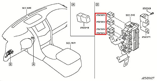 Infiniti Genuine Blower Motor Relay Relay 25230-79942 QX80 ... blower wiring diagrams 2007 infiniti g35 sedan 