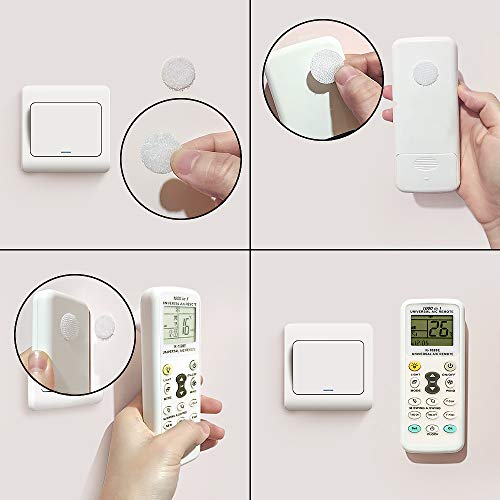 Heze 20mm Diameter Sticky Back Coins Hook & Loop Self Adhesive Dots Tapes (Black, 500pcs)