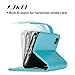 J&D Case Compatible for Xperia XA2 Ultra Case, [Wallet Stand] [Slim Fit] Heavy Duty Shock Resistant Flip Cover Wallet Case for Sony Xperia XA2 Ultra Wallet Case - [NOT for Sony Xperia XA2] - Aqua