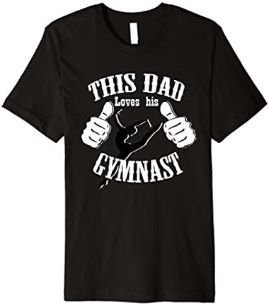 Mens This dad loves his gymnast 2XL Black