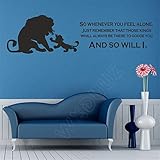 Lion King Art Wall Sticker Kids Nursery Bedroom Decal Quote Home Decor Vinyl Wall Sticker Bedroom Poster Decor 160X43Cm