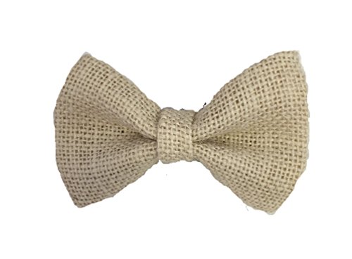 Burlap Bow ties - Hemp Bowties Mens (Bone)
