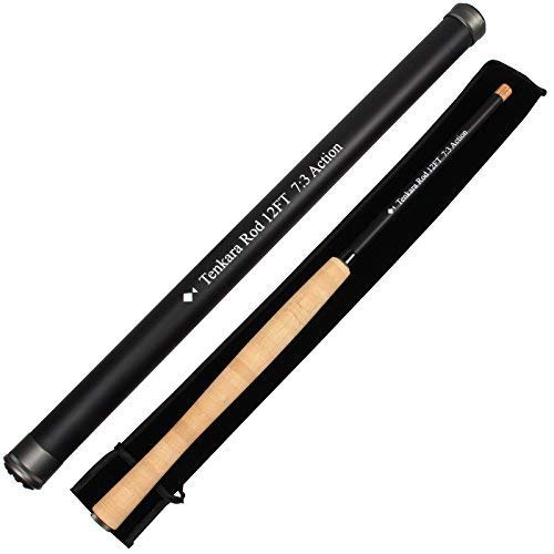 AnglerDream Tenkara Fly Rod 12FT 13FT Telescope Carbon Fiber Fly Rod 7:3 Action with Carbon Fiber Tube