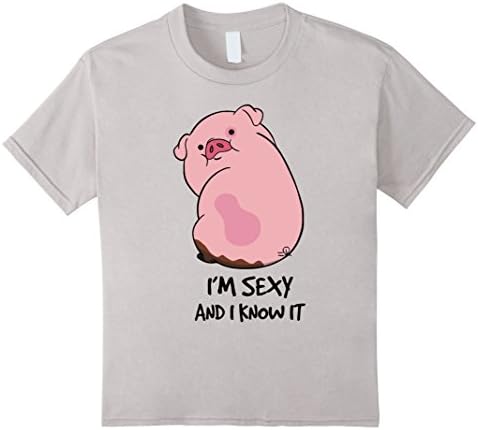 Kids Im Fat But Im Sexy Funny T-shirt Nice Gift 10 Silver