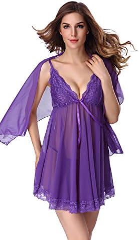 Hiplaygirl Elasticity Fishnet Floral Babydoll Lace Dress Bodysuit Lingerie and Sexy Lingerie Lace Nighty for Women Female