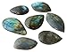 JIC Gem 20 Pcs Labradorite Crystal Freeform Cab Pendant Jewelry from Madagascar,Healing Palm labradorite Stone