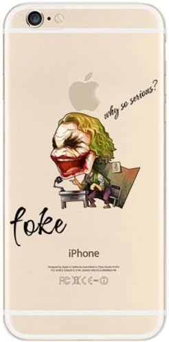 New Marvels Avenger Transparent Clear TPU Soft Case For Apple IPHONE 8 PLUS JOKER