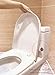 Universal Fit Safety Toilet Lock by Hombae, Adhesive Baby Proofing Device for The Toilet Seat Lid, Convenient Swing Mechanism for Easy One Hand Operatio, Durable and Discreet Design (1 Count)