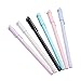 CHUANGLI 6PCS Cute Cat Pens Kawaii 0.5mm Black Ball Point Gel Pen for School Office Supplies