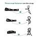 ProCase (10 Pieces) Cable Ties, Adjustable Leather Cable Straps Wrapper Reusable USB Cord Organizer Fastener Earphone Winder -Black