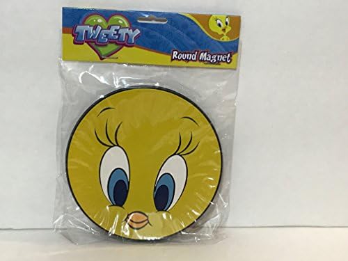 Six Flags Magic Mountain Looney Tunes Tweety Bird Round Magnet