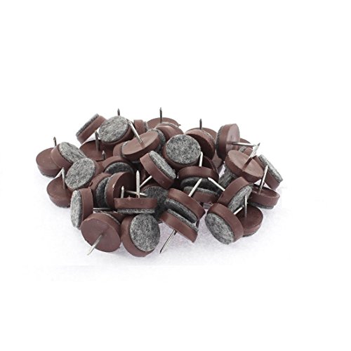 14mm Dia Head Nail Slider Skateboard Felt Furniture Tile Chairs Table Foot Pedal Table Wooden Floor Protective Case 50PCS Ted Lele (14mm)
