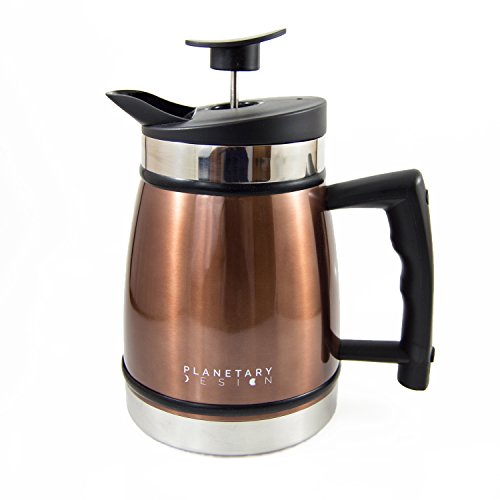 Planetary Design TP MO 20 Table Top Stainless Steel French Presses 20oz, Mocha - Thumbnail 6