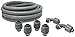 Sealproof 3/4-Inch Non-metallic Liquid-Tight Conduit and Connector Kit, 25 Foot Made in USA Flexible Electrical Conduit Type B with 4 Straight and 2 90-Degree Conduit Connector Fittings, 3/4