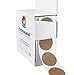 ChromaLabel 1 Inch Permanent Round Target Pasters for Shooting and Marksmanship, 1000 Labels per Dispenser Box, Kraft