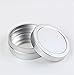 10pcs 10ml Empty Cosmetic Pots Lip Balm Container Jar Silver Aluminum Tins