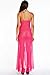 Honeystore Women's Sexy Chiffon Babydoll Nightwear Long Gown Lingerie with Thong Hot Pink M