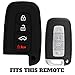 KeyGuardz Keyless Entry Remote Car Smart Key Fob Outer Shell Cover Soft Rubber Protective Case For Hyundai Kia SY5HMFNA04