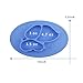 Silicone Mini Placemat, Holoko One-Piece Feeding Plate, Cute Puppy Shape Mats with Suction for Babies, Toddlers and Kids - Fit Most Highchair Trays (Blue)