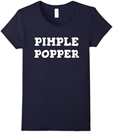 Womens Pimple Popper Funny Dermatology Skincare T Shirt Medium Navy