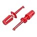 10 x Spring Loaded SMD IC Test Hook Clip Red for Multimeter Lead Cable