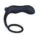 Anal Vibrator, Mosunx Silicone Waterproof G Point Stimulate Prostate Massager (Black)