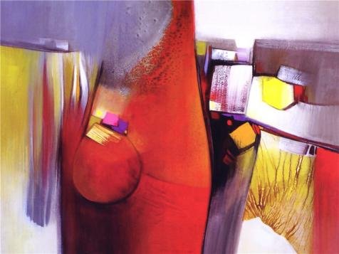 Perfect Effect Canvas ,the Amazing Art Decorative Prints On Canvas Of Oil Painting 'Modern Abstract Print', 8x11 Inch / 20x27 Cm Is Best For Powder Room Artwork And Home Decoration And Gifts