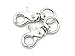 CRAFTMEMORE Metal Swivel Trigger Lobster Clasp Purse Landyard Snap Hooks with 5/8
