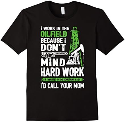Men's Oilfield Shirts - Oil Field T-Shirt 2XL Black