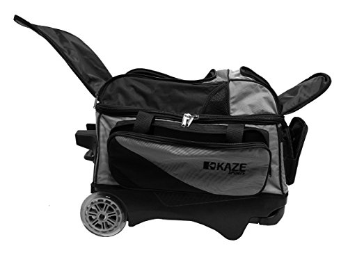 KAZE SPORTS 2 Ball Bowling Roller, Black/Gray