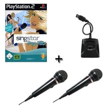 Playstation2 Singstar Pop Hits + 2 x EAXUS Mikrofone