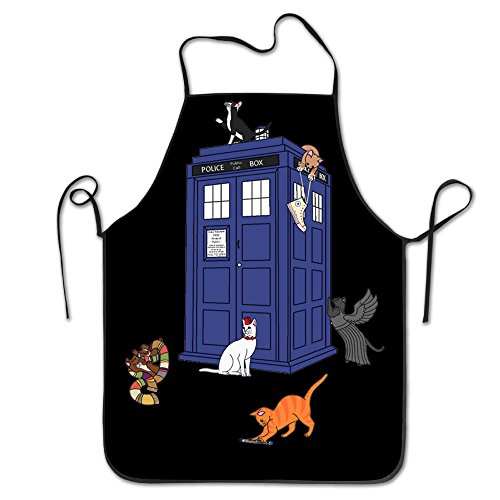 Doctor Who Cats Easy Clean BBQ Chef Kitchen Bib Aprons