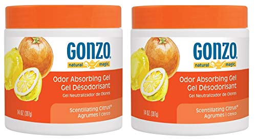Gonzo Odor Absorbing Gel - 2 Pack - Odor Eliminator for Car Closet Bathroom and Pet Area, Captures and Absorbs Smoke Mold and Other Odors - 14 Ounce - Thumbnail 7