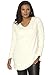 Roamans Women's Plus Size Ponte Drape V Neck Tunic