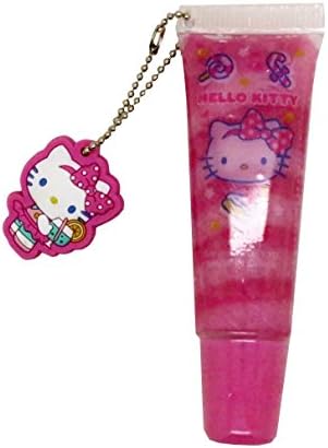 Hello Kitty Glittery Kid Lip Gloss Chap Stick Fresh Punch Edition Strawberry Flavor.