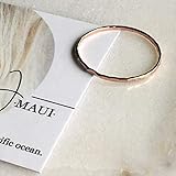 1 Stacking Ring 14k Rose Gold Filled, Dainty Little Plain Band, Size 9