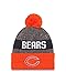 New Era NFL Chicago Bears 2016 Reverse Team Color Sport Knit Beanie, One Size, Orange/Gray