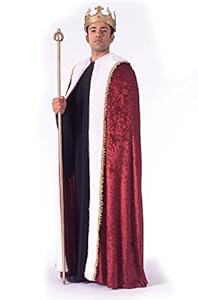 Rubie's Costume Burgundy Velvet King's Cape, Burgundy, One Size