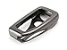 iJDMTOY (1) Premium Gun Metal Grey Alloy Metal Key Fob Cover Case Compatible With Lexus IS ES GS RC NX RX LX 200 250 350 Remote Key
