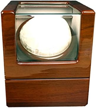 Double Watch Winder, Love Nest Carbon Fiber High-grade Japanese Mabuchi Motor Wood Automatic Watch Winder Piano Finish Pure Handmade with Quiet Watch Winder Box (Gray)